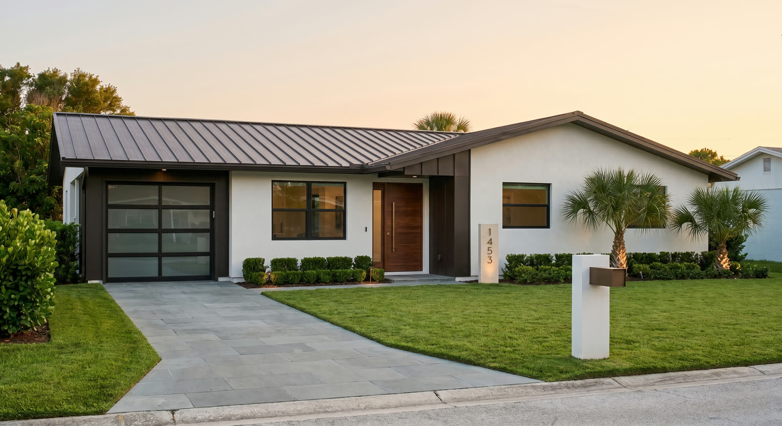 Exterior — after Tectonic luxury rebuild